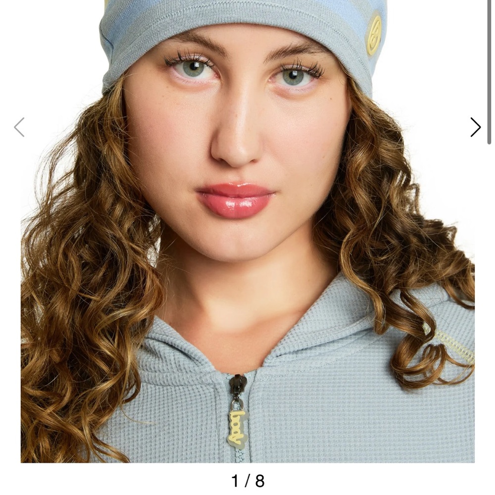 Light Blue Beanie Hat